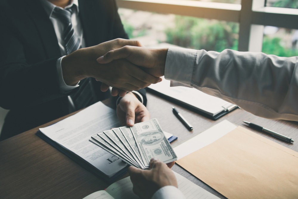 client paying his lawyer