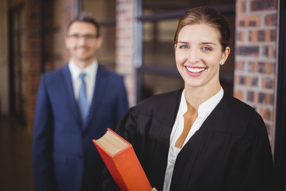 smiling female lawyer