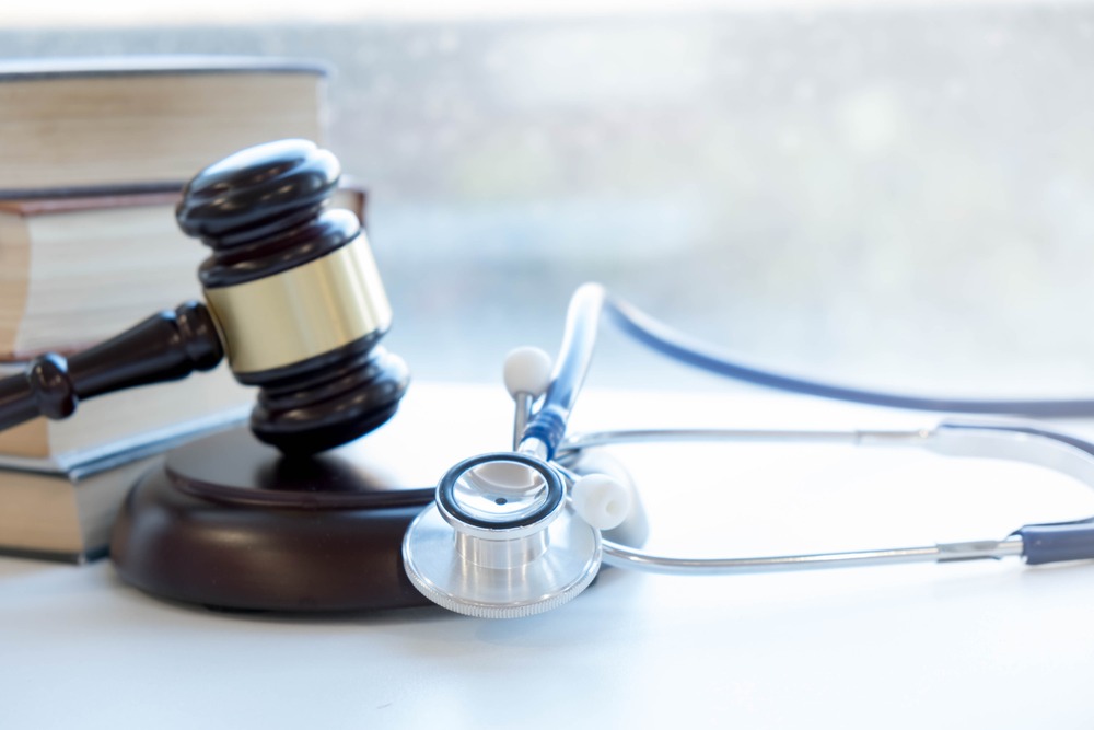 stethoscope and gavel