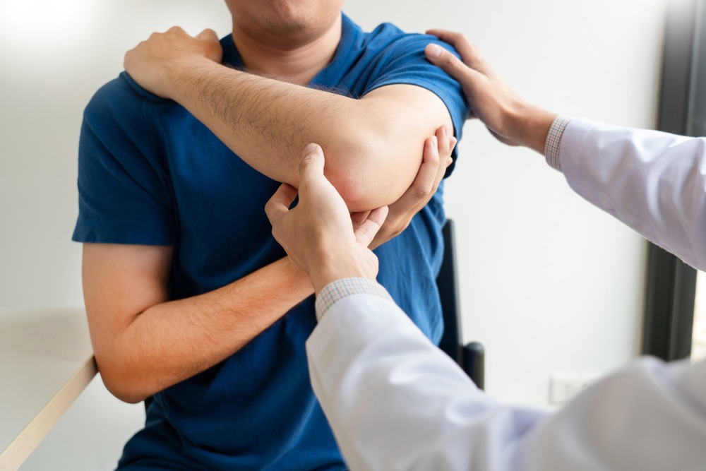 patient receiving physical therapy